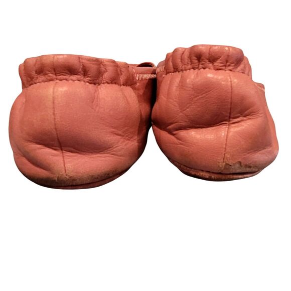 Pink Leather Tory Burch Women's Minnie Ballet Shoe Slip On Moccasin Sz 8 Travel - Picture 7 of 9